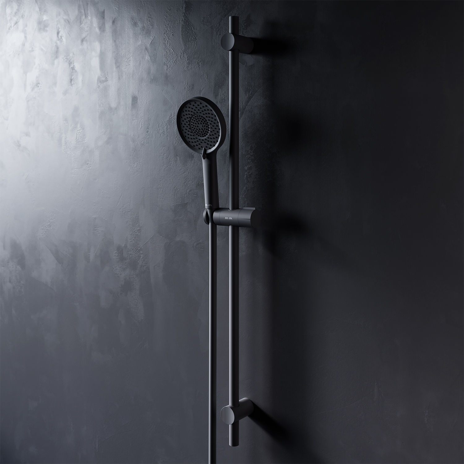 Pommeau de douche 3 jets, flexible et barre, Noir F01XA022 X-Joy AM.PM ...