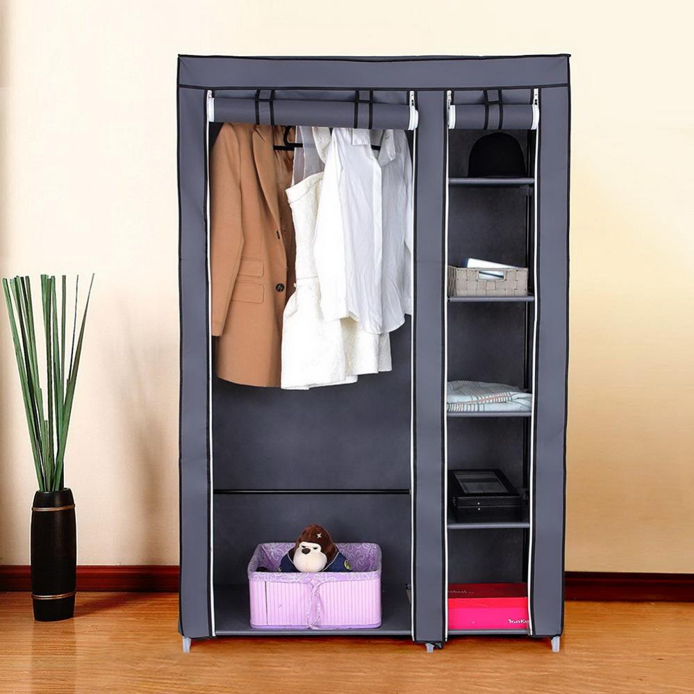 Armoire Portable Avec Housse – Rangement Anti-poussière Pour Vêtements – Idéal Chambre, Studio Ou Dortoir