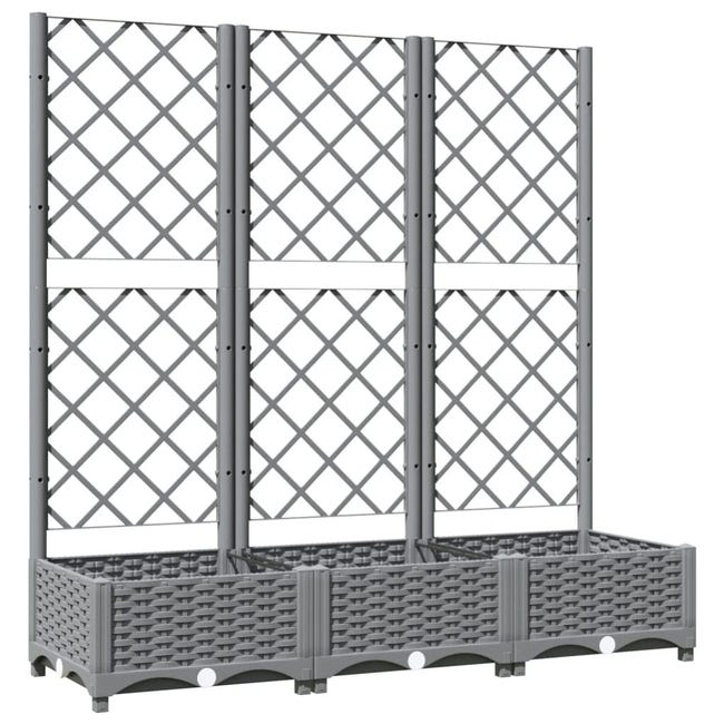 Fioriera Per Piante Rampicanti - VidaXL Fioriera Da Giardino Grigio Chiaro 160x120x53 Cm In Pp 83519867 Fioriera Per Piante Rampicanti - VidaXL Fioriera Da Giardino Grigio Chiaro 160x120x53 Cm In Pp 83519867