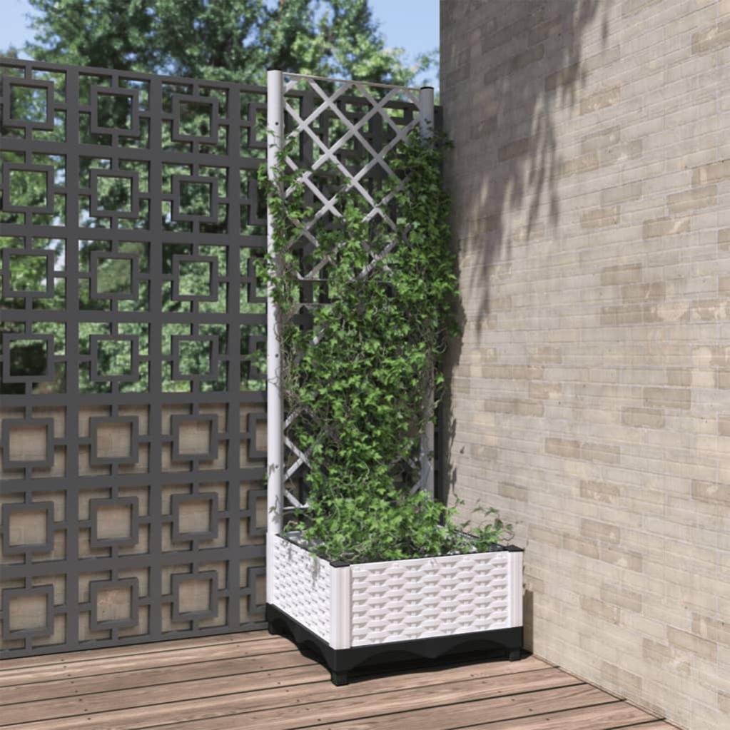 Jardinière avec treillis et arche - bac à fleurs - jardinière sur pied Jardinière avec treillis et arche - bac à fleurs - jardinière sur pied