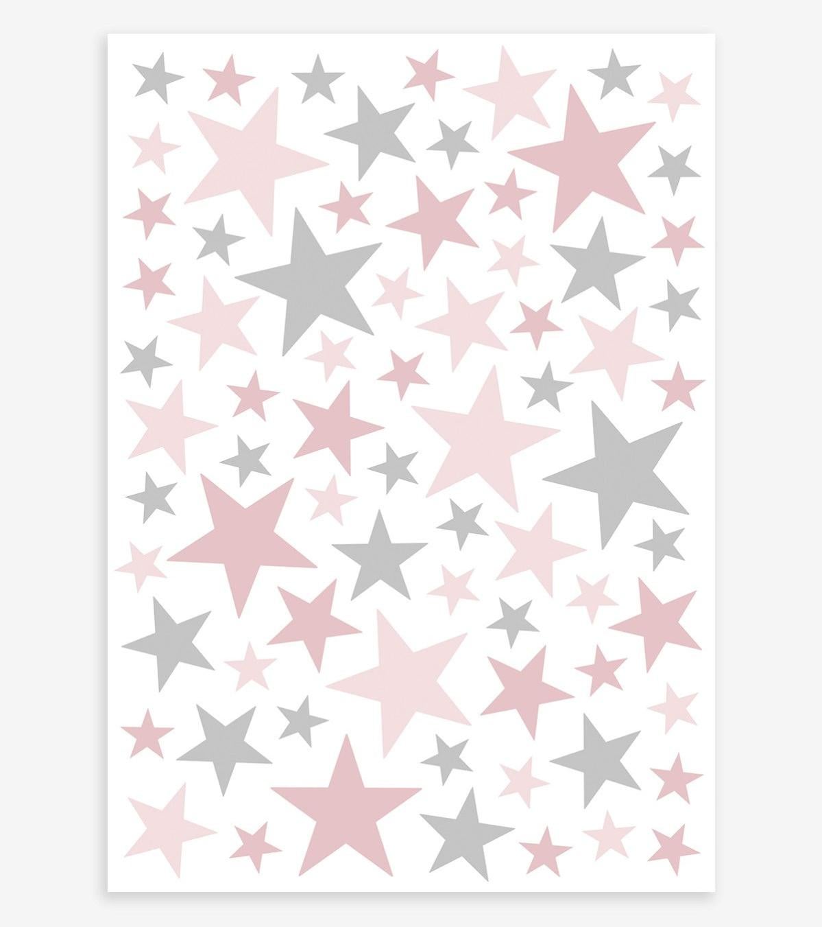 Sticker prénom dans les étoiles - Décoration murale personnalisé pour enfant