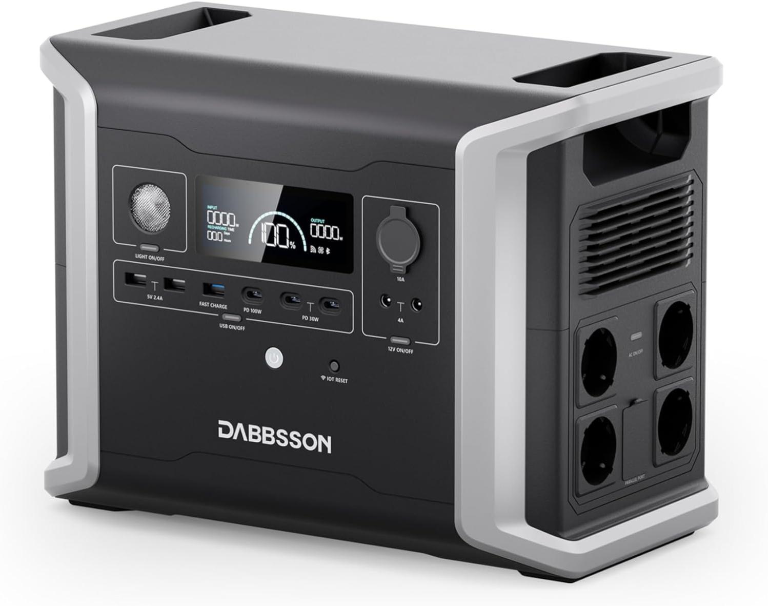 Dabbsson DBS1300 Station Électrique Portable Générateur Solaire 1330Wh