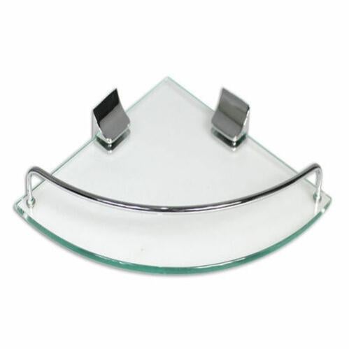 Mensola Angolare Per Doccia In Acciaio Inox 30 Cm - Ripiano Da Parete Triangolare Per Bagno E Cucina, Argento