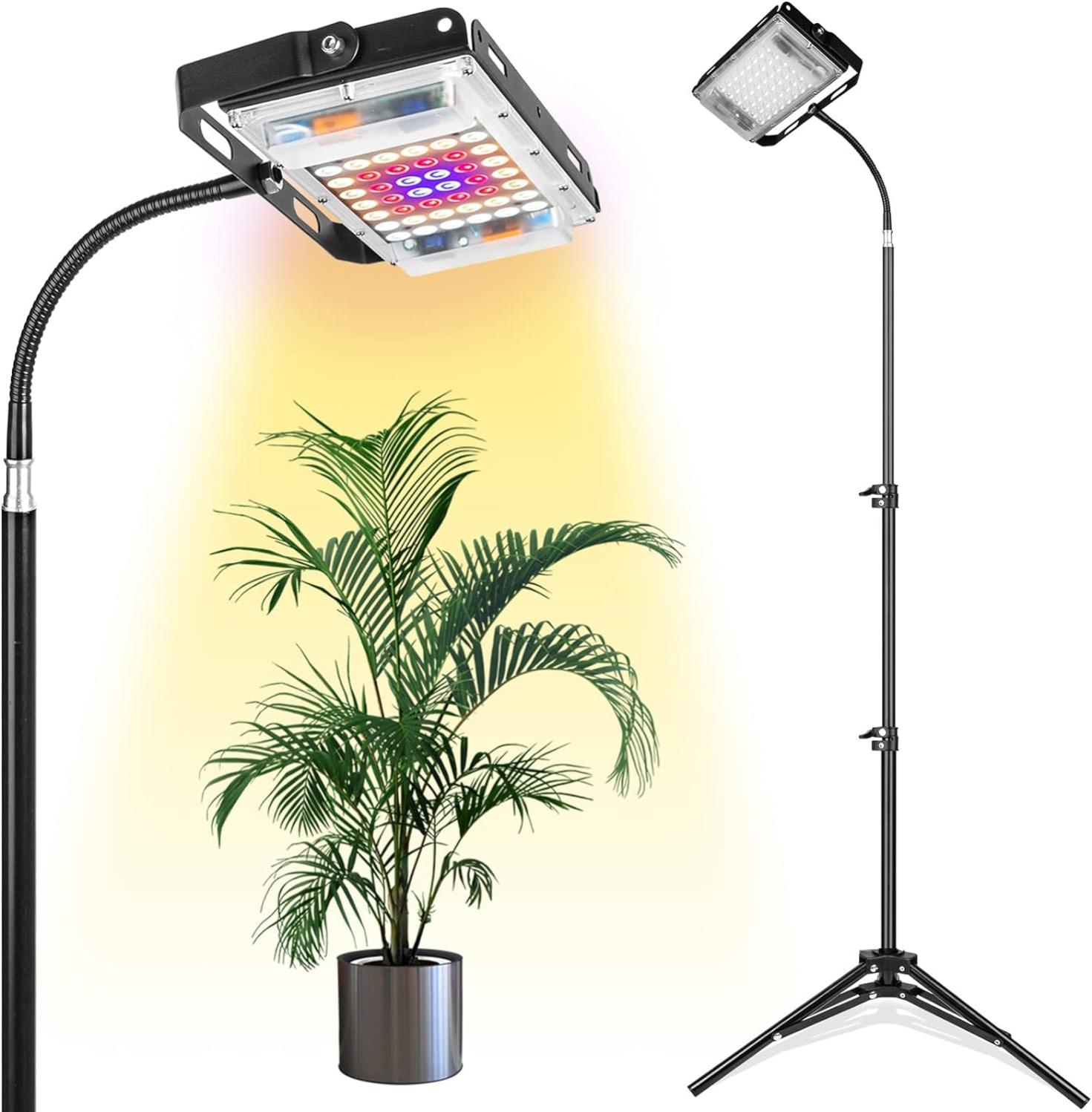 Lampe Pour Plantes Avec Trépied 200w Lampe Horticole Led Spectre