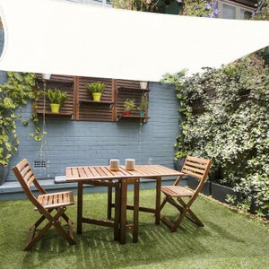 Sunnylaxx Voile D'Ombrage Rectangulaire 3x4m Crème - Toile Imperméable Protection UV 95% Jardin Terrasse Extérieur
