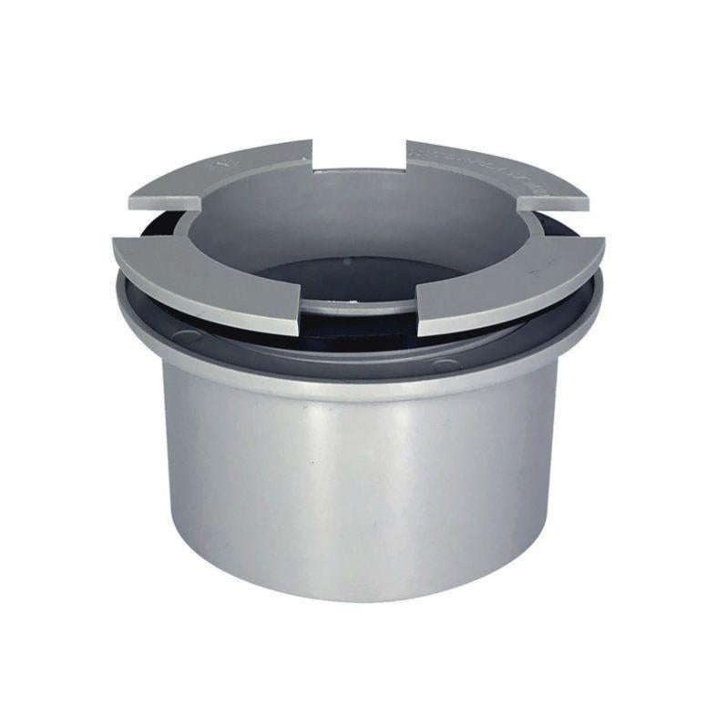 Naissance De Gouttière Carrée PVC 68/50mm Gris INEFA - Made In Germany