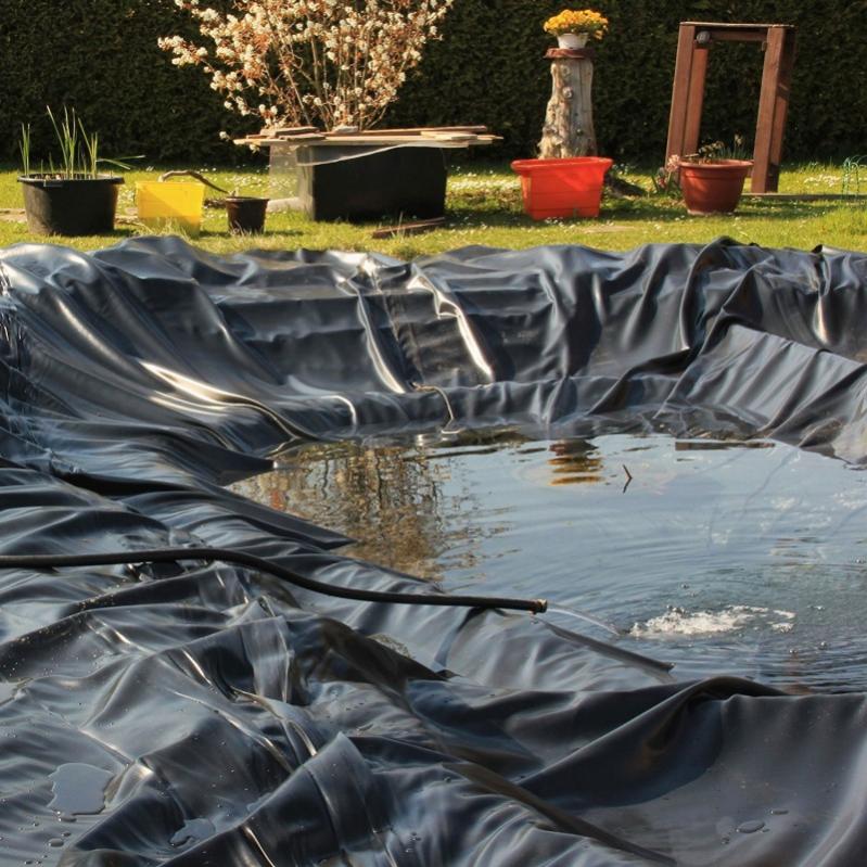 Telo Puro in PVC UV Nero Atossico per Laghetto Giardino 0,5mm 2x3 metri - 6 mq - 3