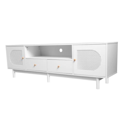 Bay Isle Home ON-TREND Élégant Meuble Télé En Rotin Pour Téléviseur De 65 Po Ou Moins, Console - 10