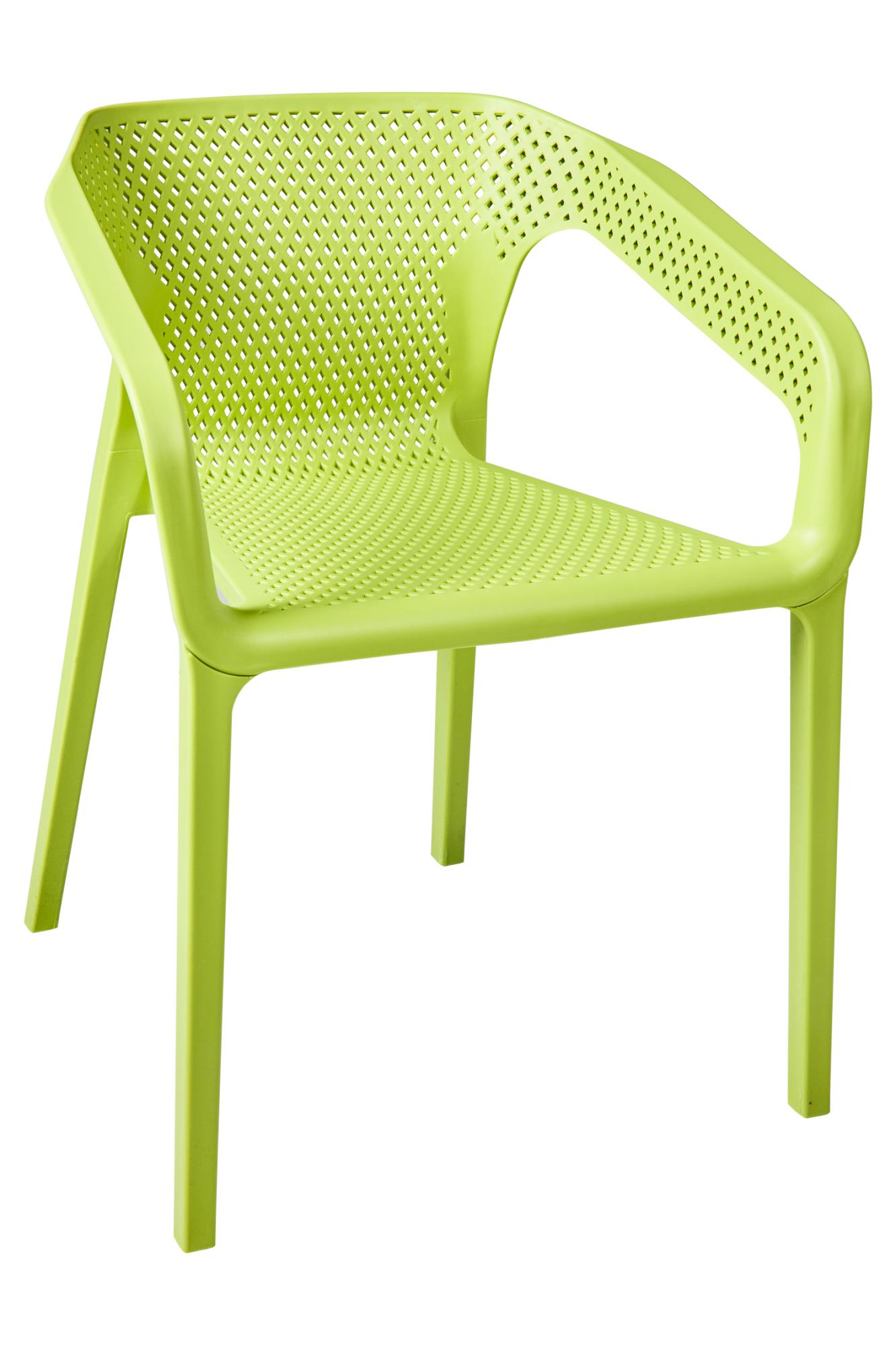 Set da sedie verdi vivace da esterno impilabile Leroy Merlin - Main Image