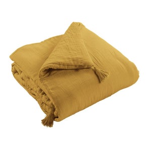 Bout De Lit édredon CASALE – 90x190 Cm – Coloris Terre Cuite, Léger Et Confortable