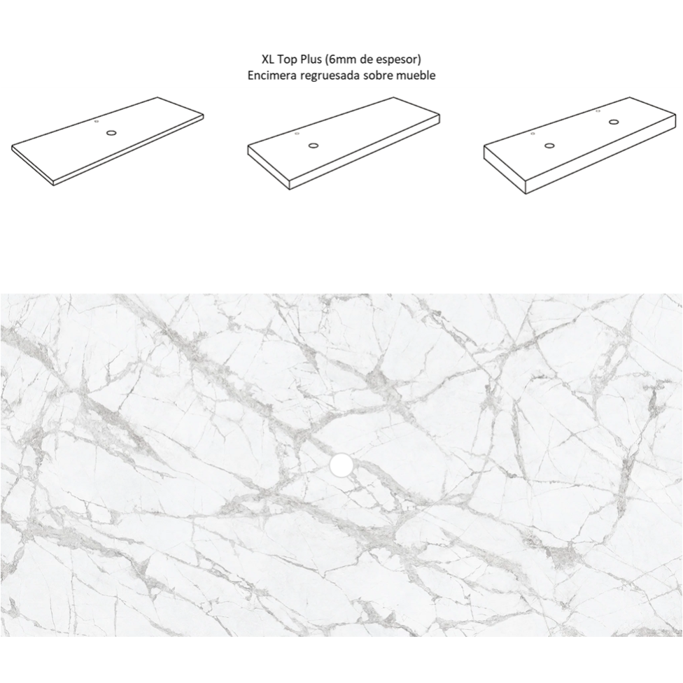 ENCIMERA RECRECIDA DE PORCELANICO TECNICO ESTILYA RESISTENTE COMPACTA ...