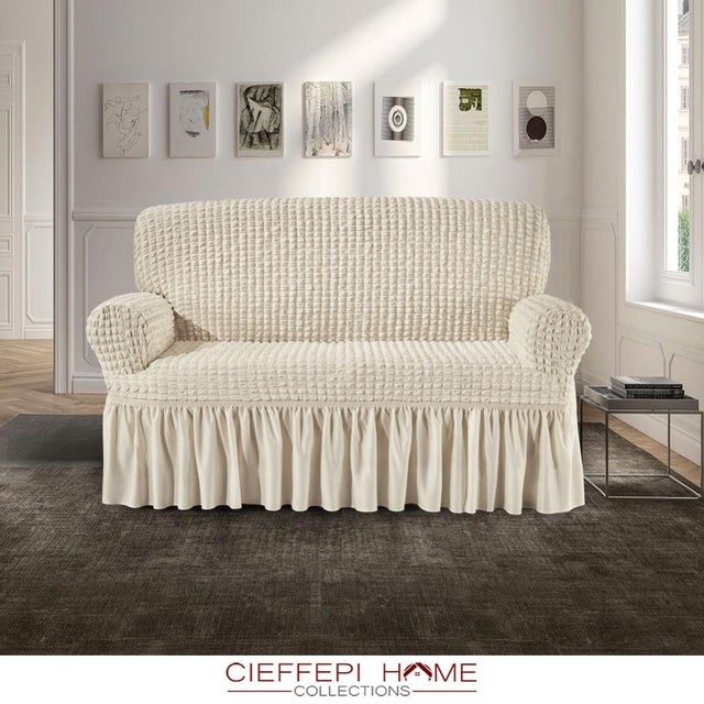 Copridivani Jacquard: Eleganza e Comfort in Beige e Grigio - by GA.I.CO