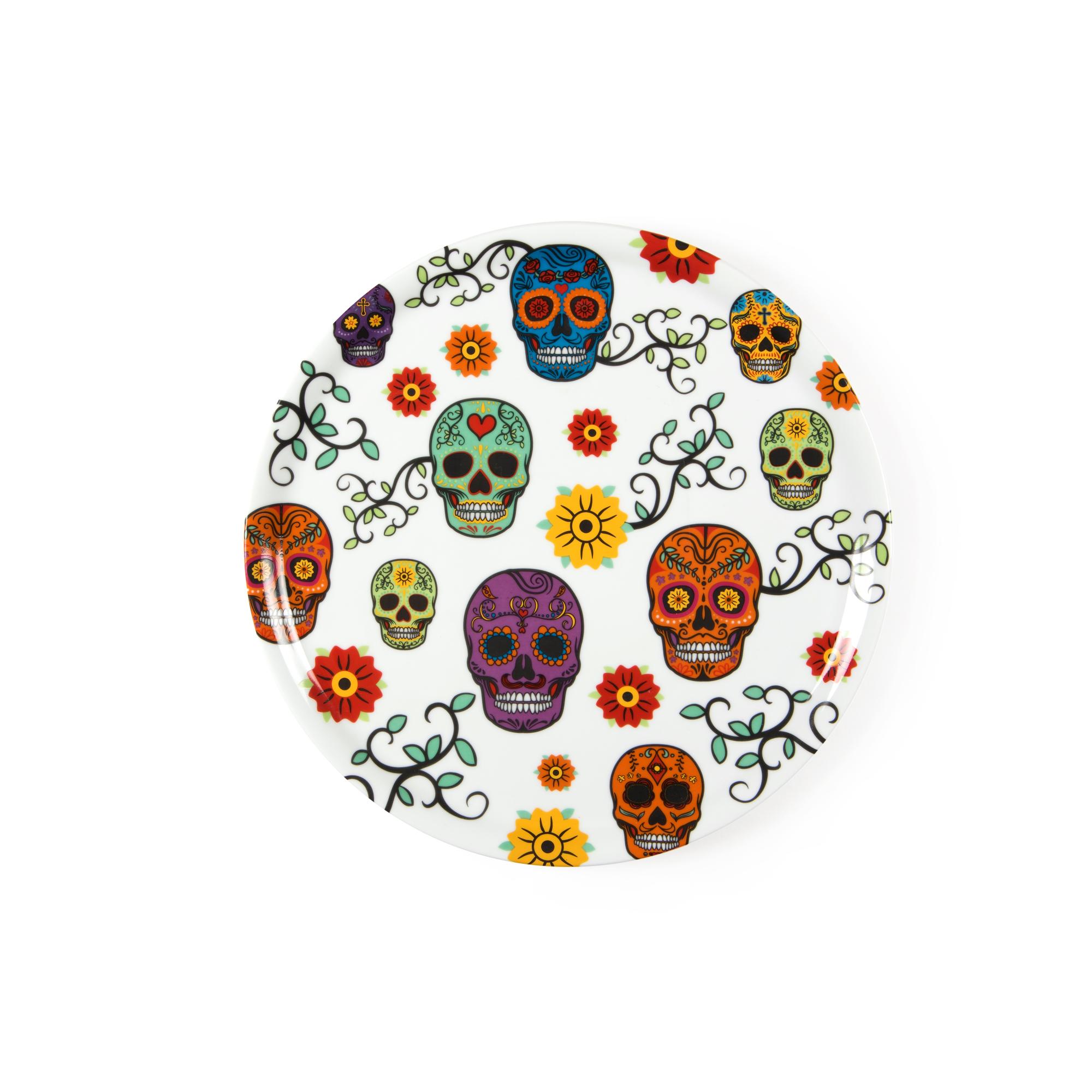 Excelsa Set 6 Tazze Caffe' C/piattini Platinum Porcellana 10 Cl Argento