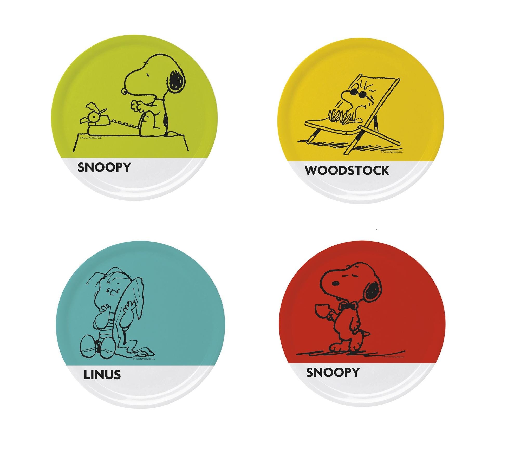 Set 6 Piatti Pizza Peanuts Excelsa - Ø31cm, Porcellana, Decorati Con Personaggi Fumetto - Foto 2