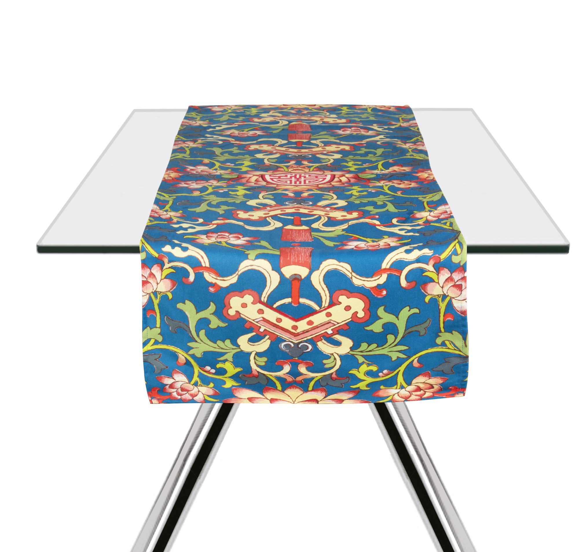 Excelsa Trinacria Tovaglia Runner Da Tavola, 100% Cotone. 140 X 45 Cm