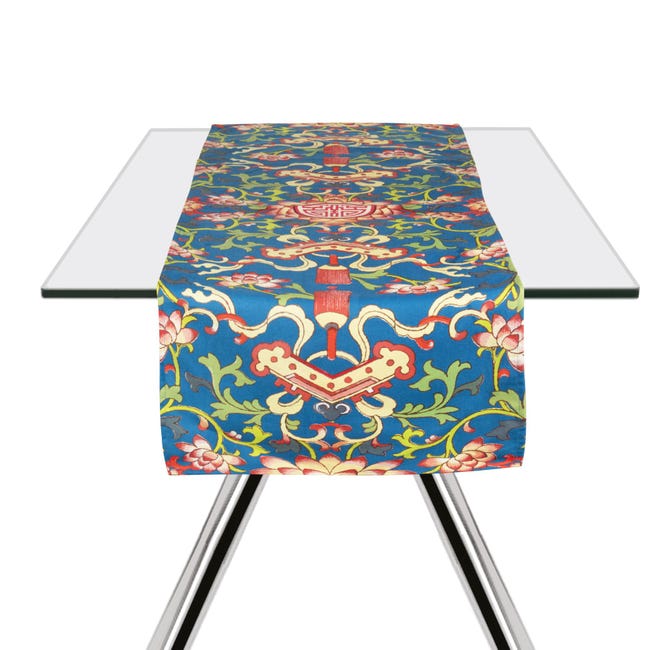 Excelsa Trinacria Tovaglia Runner Da Tavola, 100% Cotone. 140 X 45 Cm