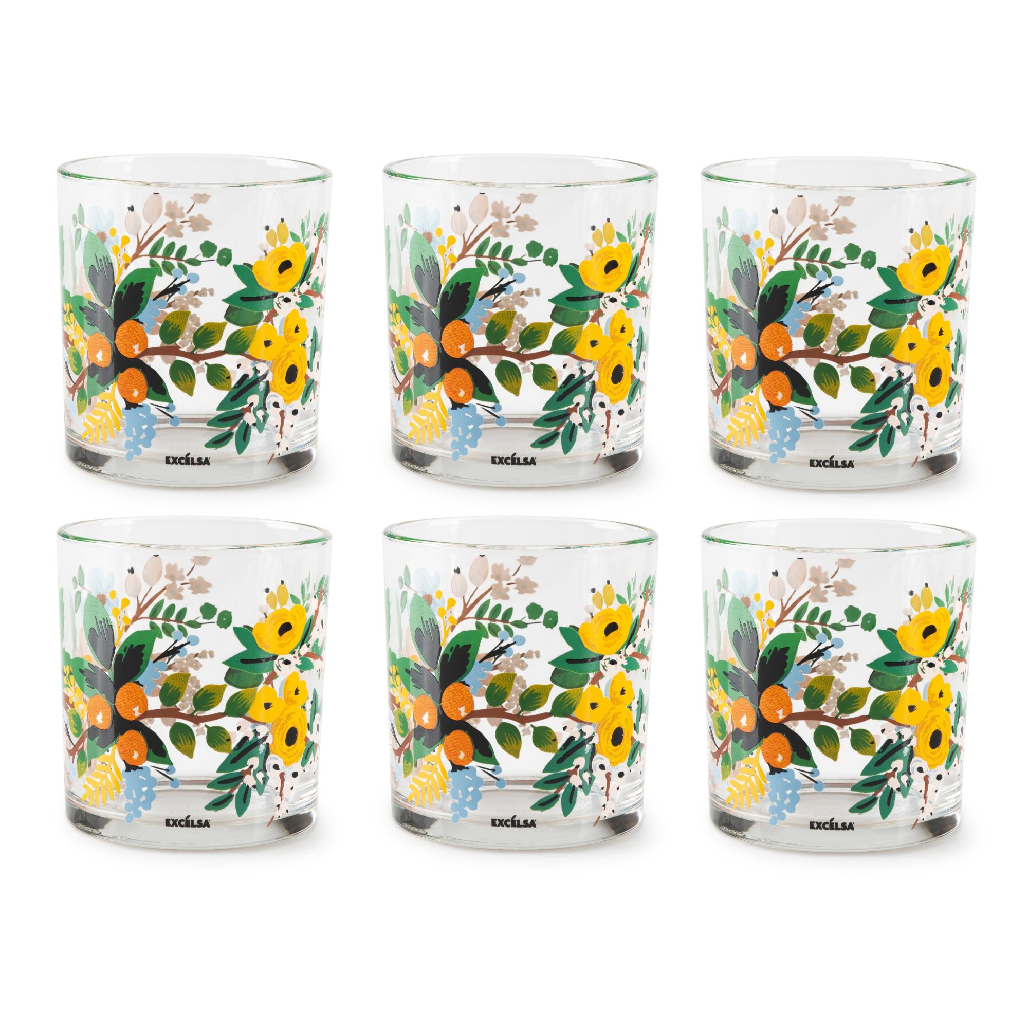 Excelsa set 6 bicchieri Portofino vetro 30 cl multicolor