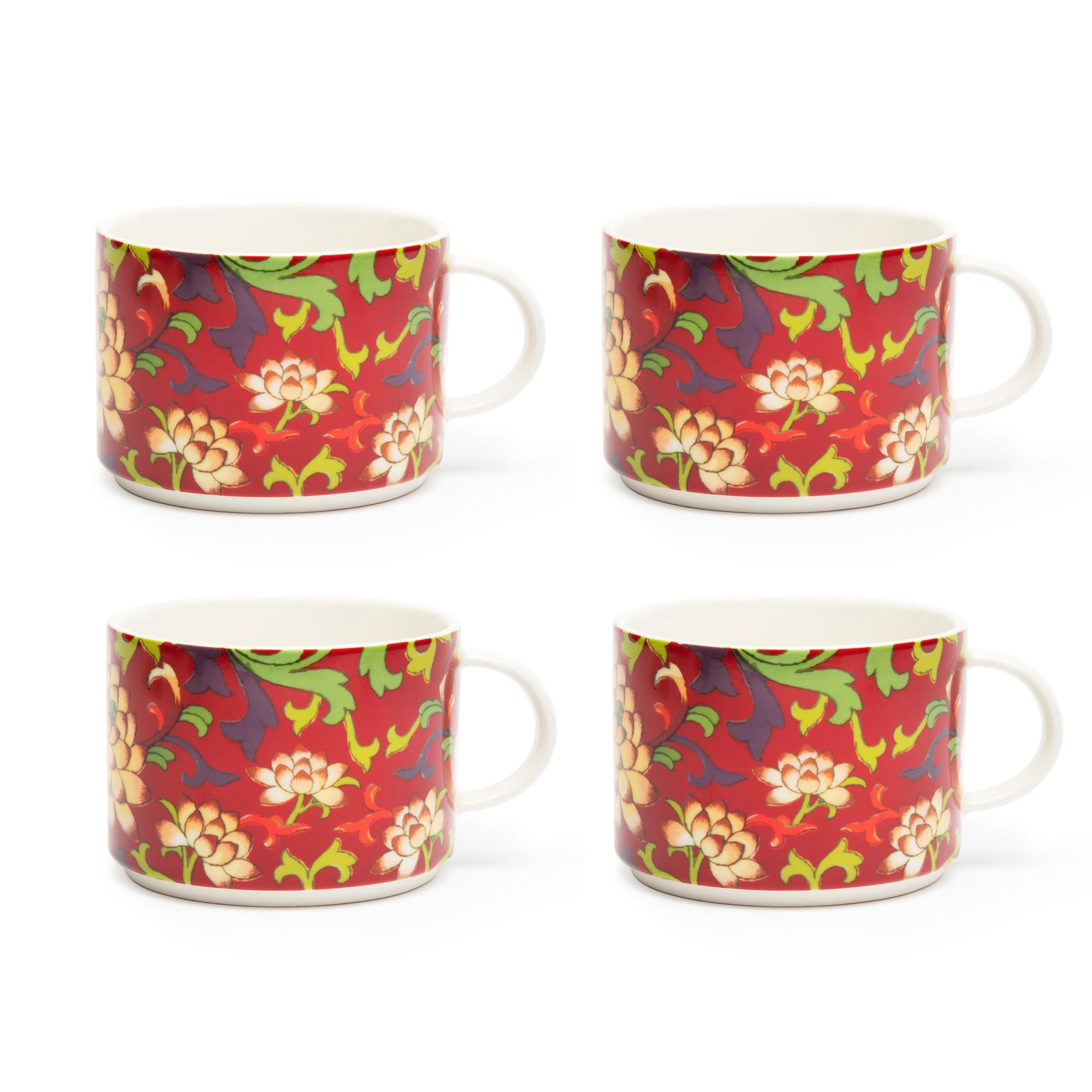 Set 4 Tazze Caffè Peanuts - Snoopy E Woodstock In Porcellana, 100 Ml, Multicolore - Foto 11