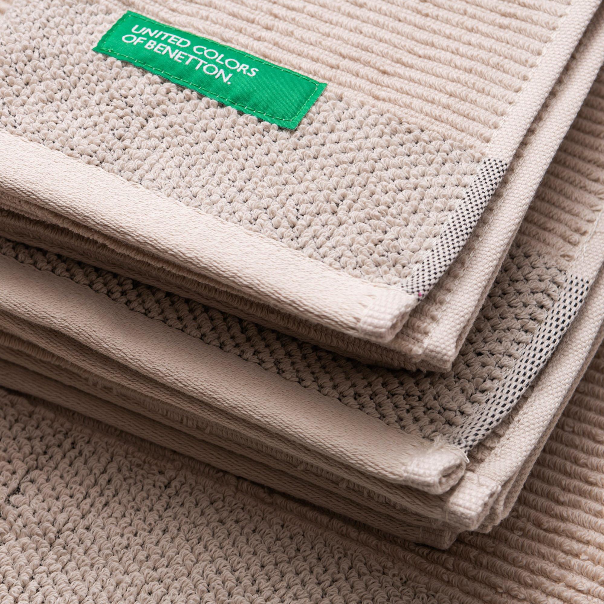 Set De 4 Serviettes De Toilette En Coton épais 50x100 Cm - Bord Décoratif Et Crochet (vert Pomme, 500 G/m²)