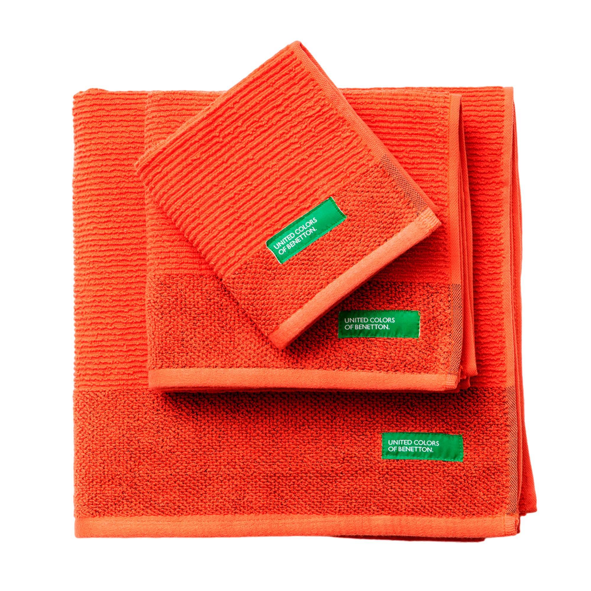 Set Asciugamani Benetton Asciugamani Benetton Set Pezzi Rosso