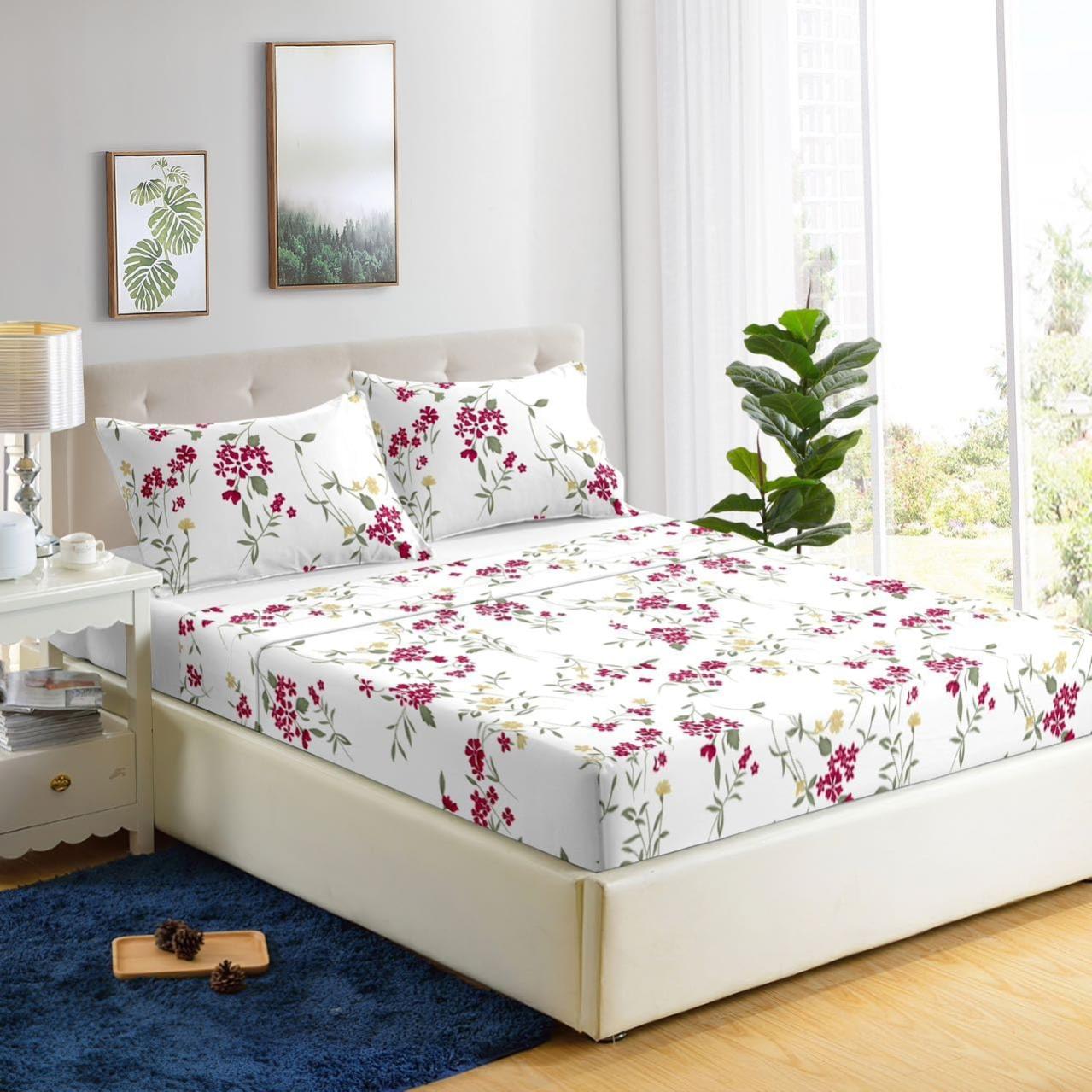 Catherine Lansfield Sirkel Geo – Funda De Edredón 200x200 Cm Y 2 Fundas De Almohada 80x80 Cm, Color Rosa, Diseño Reversible