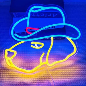 Panneau Néon LED Cowgirl Cheval – Décoration Murale Salon Ou Chambre – Alimentation USB – Couleur Lumière Douce