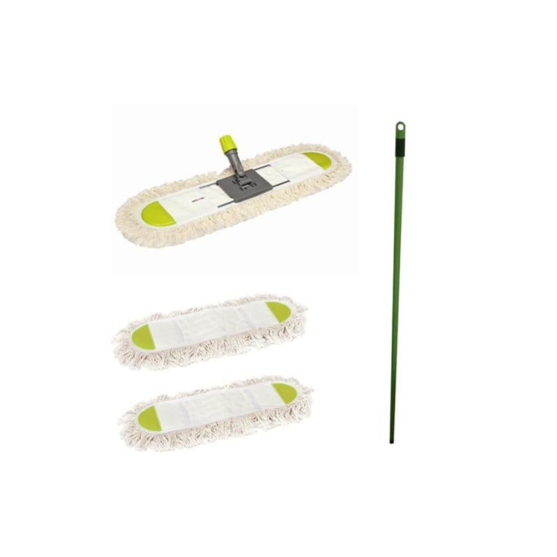 Testine Scopa Cotone Blu Set 5 Testine Per Scopa/mop In Cotone Blu - Foto 3