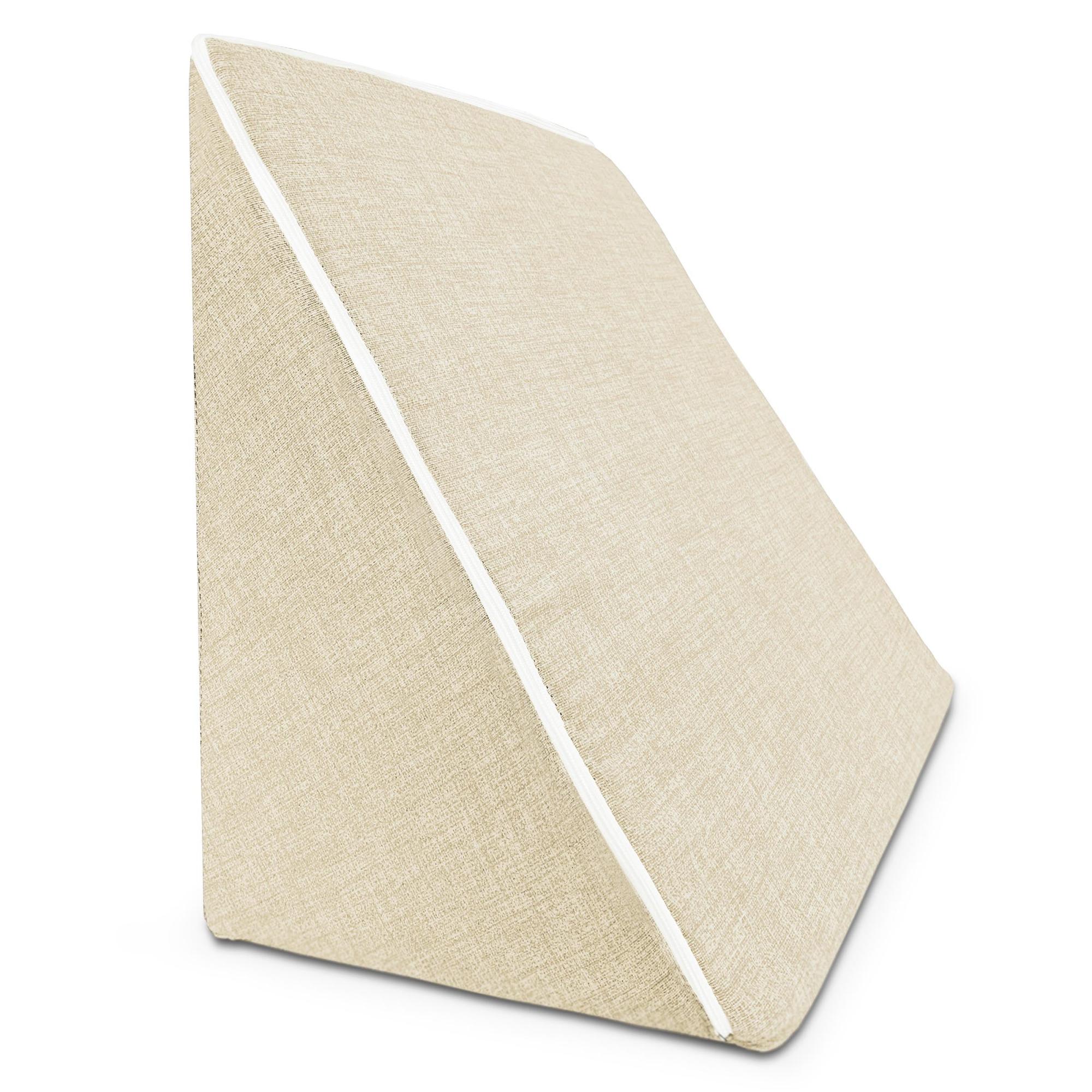 Tienda eurasia – almohada de lectura, 50x40x40 cm, funda lavable, relleno espuma, beige