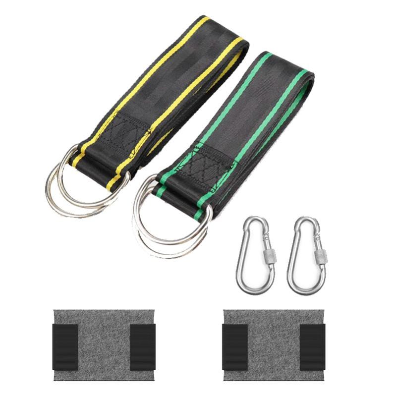 Cinghie Per Amaca AIOUHMYM - 4 Pezzi Con Moschettoni Per Esterno - Foto 12