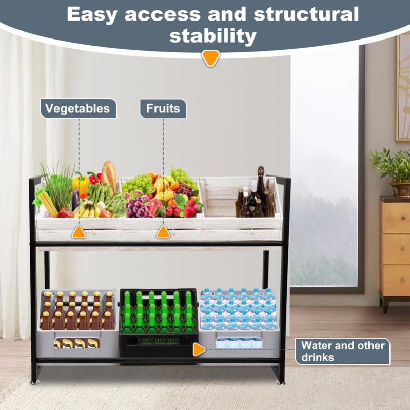 KARAT Caisses De Rangement Pour 6 Caisses U00e0 Boissons, U00e9tagu00e8re U00e0