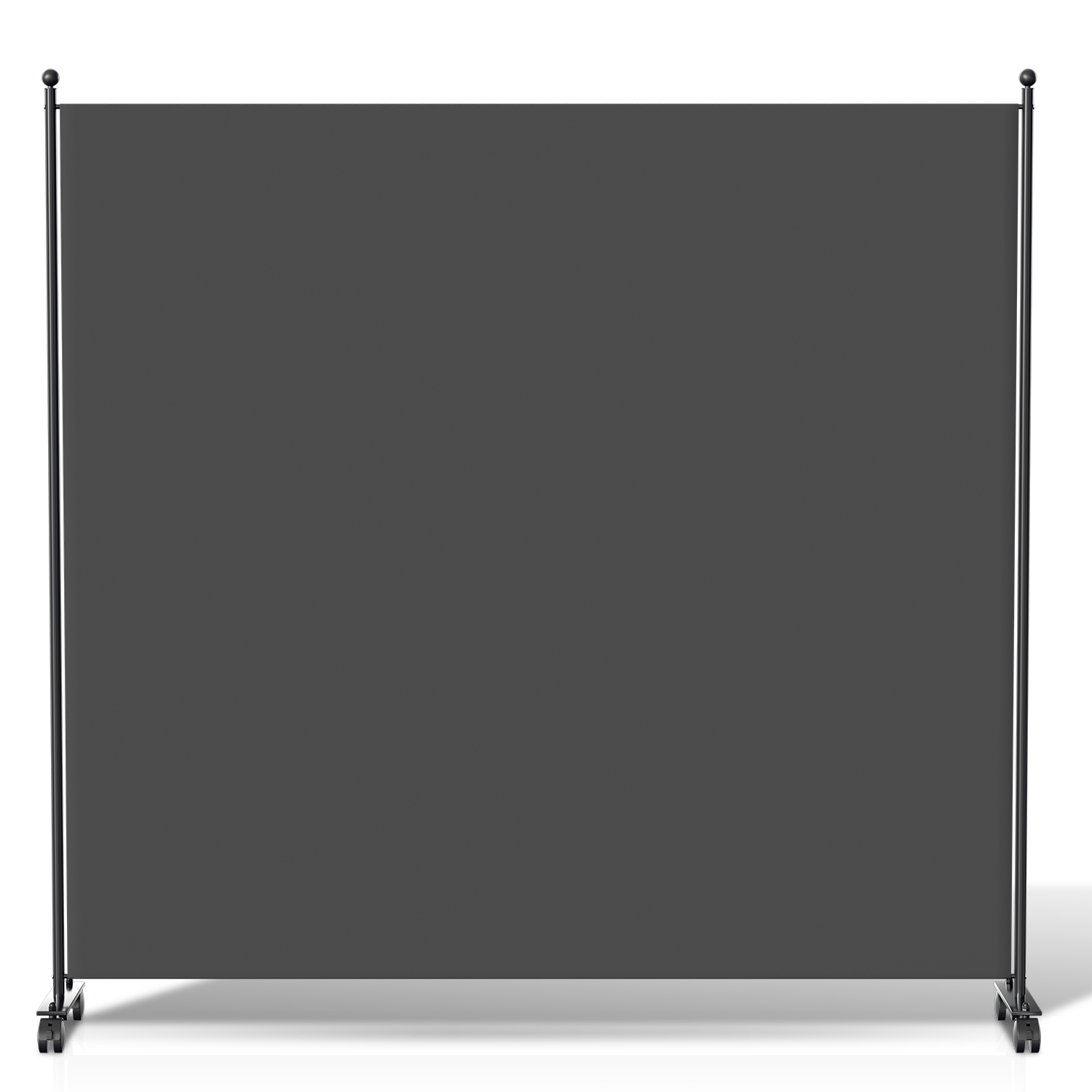 Biombo con ruedas separador de ambientes mampara de privacidad biombo de jardín antracita 187x181 cm