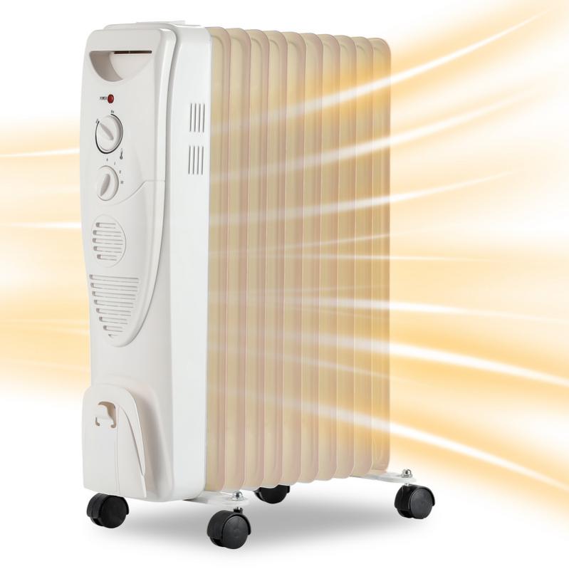 Radiateur bain d'huile électrique 2000W Radiateur Chauffage électrique