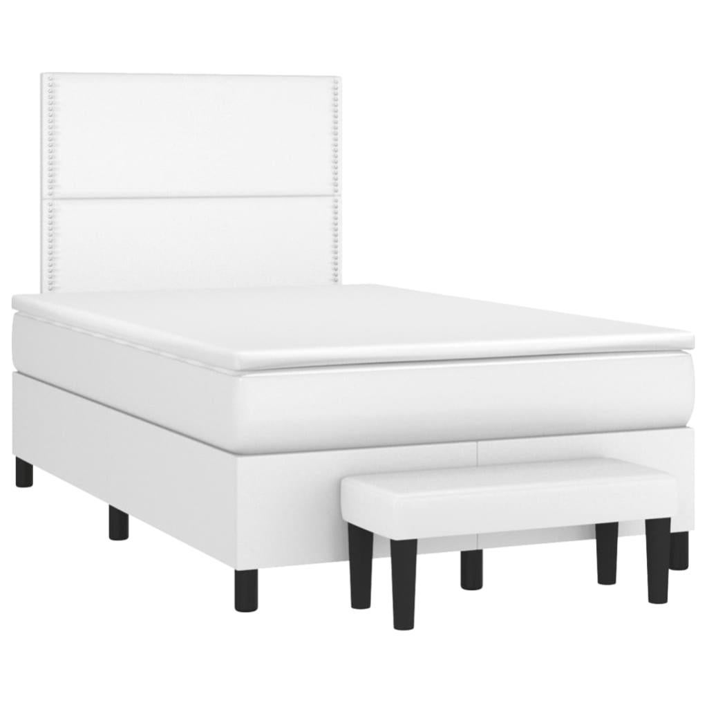 VidaXL Letto a Molle con Materasso e LED Rosa 120x190 cm in Velluto