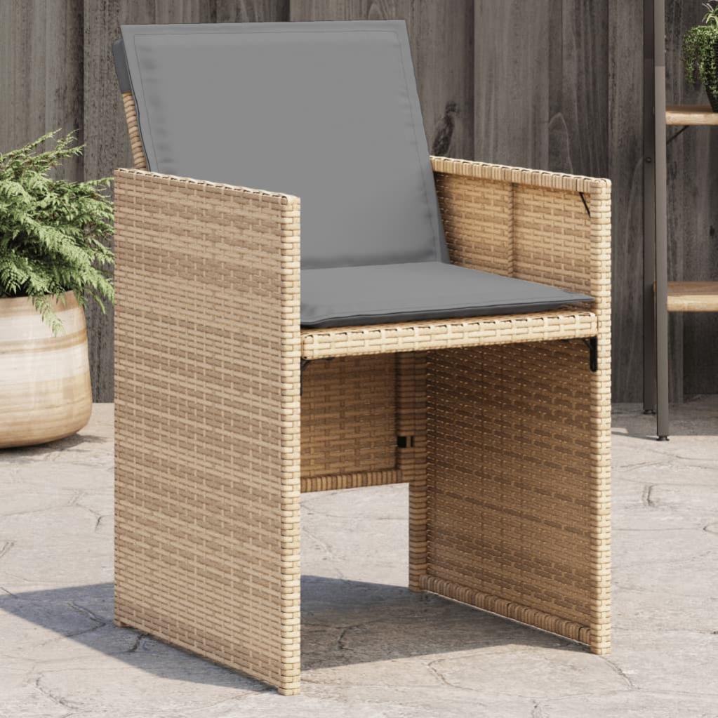 Set Cuscini Da Esterno 48x48 Cm Impermeabili Antisbiadimento Con Cinghie E Maniglia - Per Sedia E Divano In Vimini