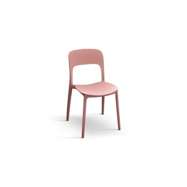 Set Di 4 Sedie Da Giardino In Plastica Rosa – Impilabili, Bistrò, Per Esterno E Interno, Carico Max 100 Kg, Misure 82x46x44 Cm