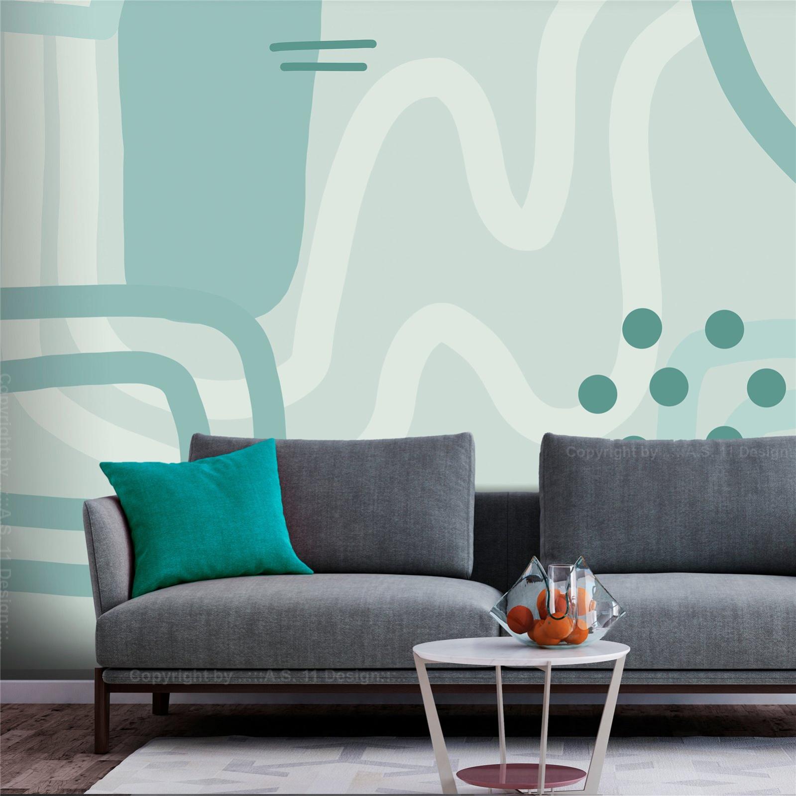 Papier peint Abstract Forms - Third Variant - 250 x 175 cm | Leroy Merlin
