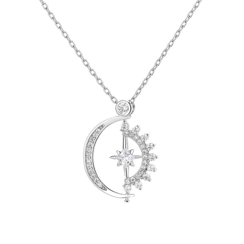 Chaîne De Montre De Poche Albert - Pendentif Soleil - Fermoir Pivotant - Longueur 30cm - Style Vintage