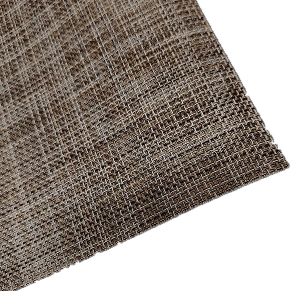 Matches21 Tovagliette Americane In Plastica Intrecciata - Set Da 12, 46x33 Cm, Lavabili E Resistenti - Colore Bianco Crema Per Tavolo