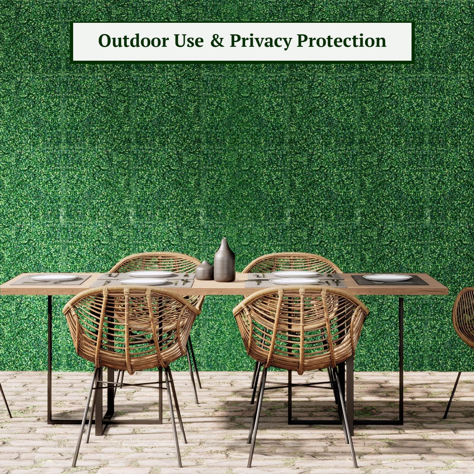 12 Pannelli Siepe Artificiale 60x40cm | Bosso Traliccio Per Privacy | Per Interni Ed Esterni - Foto 3