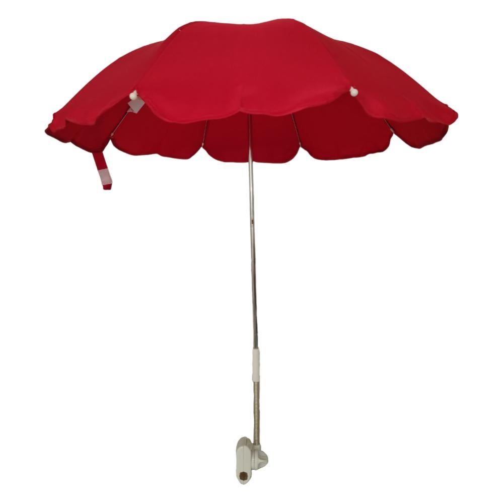 Ombrello Bambini 75 Cm Diametro - Rosso, Tessuto Microfibra, Aste Fibra Di Vetro, Manuale - Foto 10