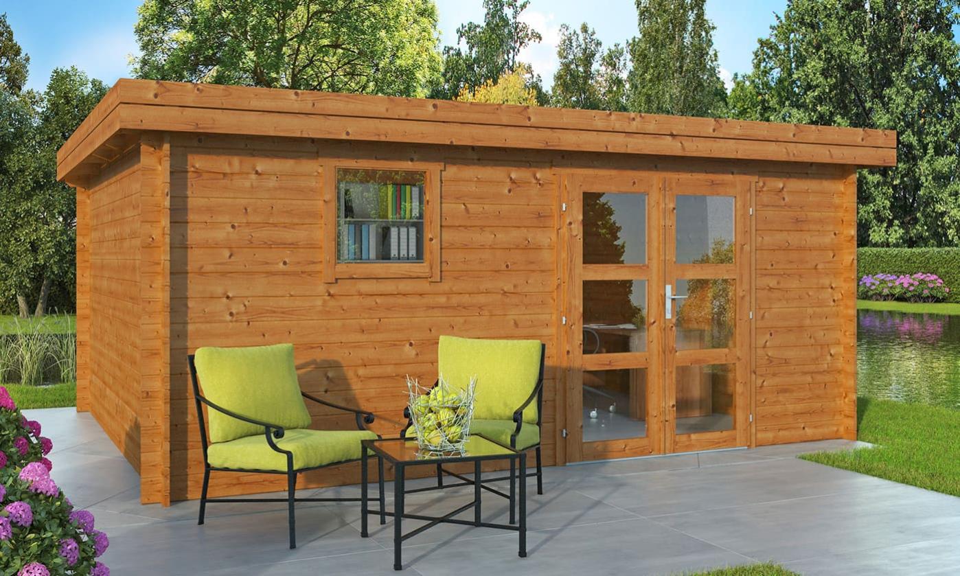 Abri de jardin TOUSCHALETS LYON 18 bois traité autoclave 478x378cm ép