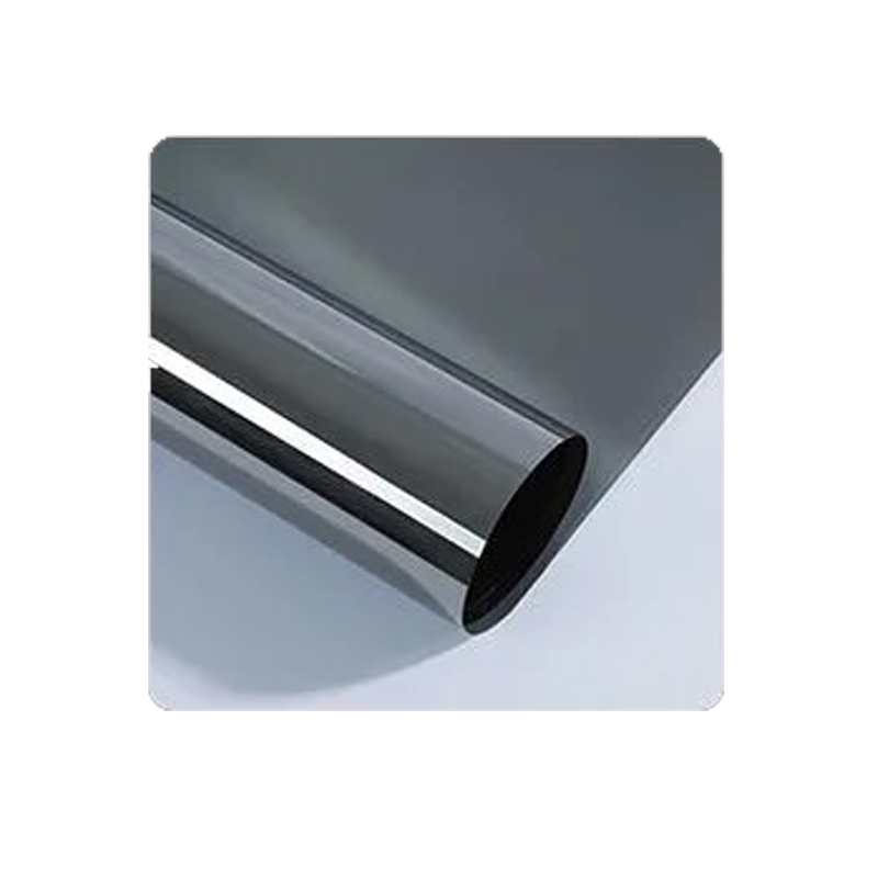 Película de protección solar transparente unidireccional, película de privacidad para ventana autoadhesiva, 50cm x 5m, gris plateado