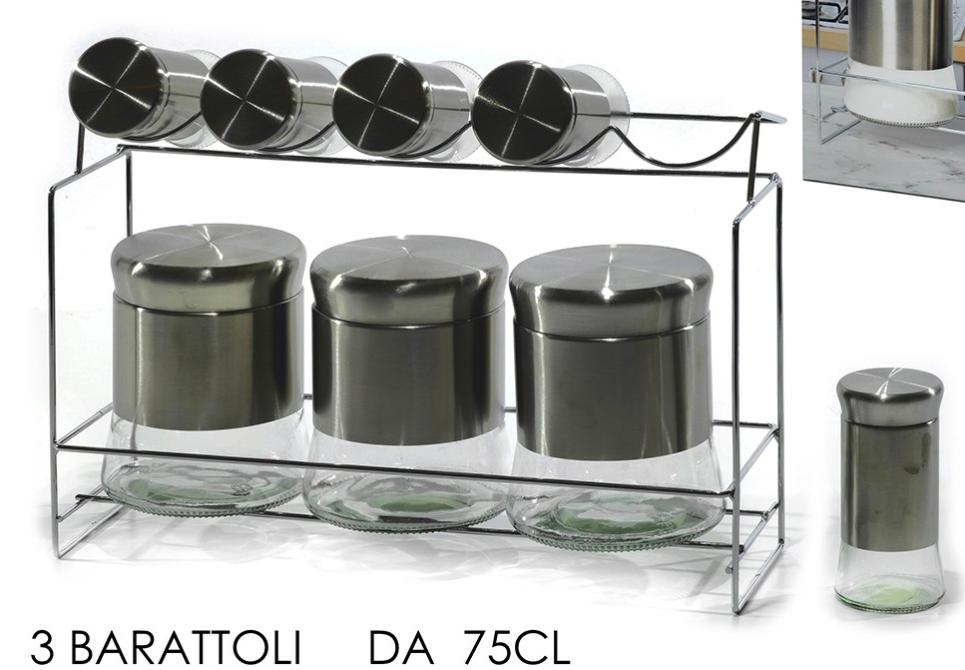 Set di contenitori for spezie in Acciaio Inossidabile con