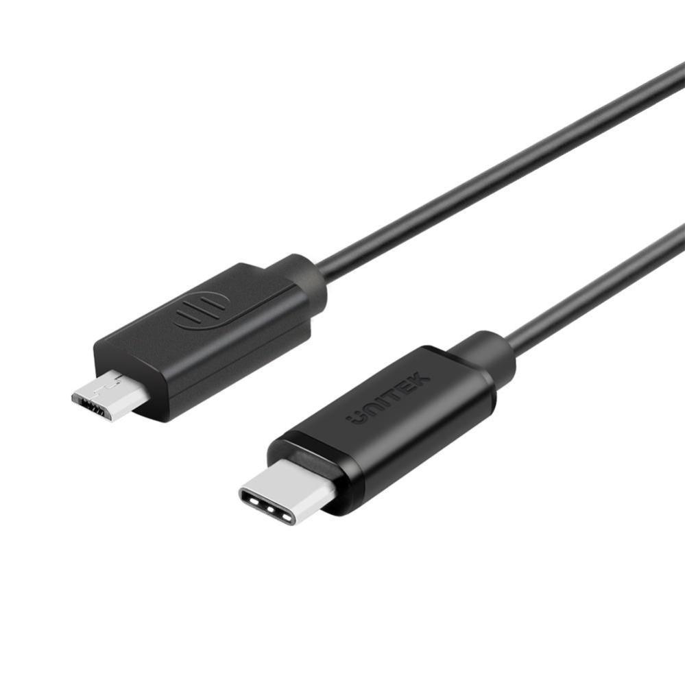 UNITEK Y-C473BK câble USB 1 m USB 2.0 USB C Micro-USB B Noir | Leroy Merlin