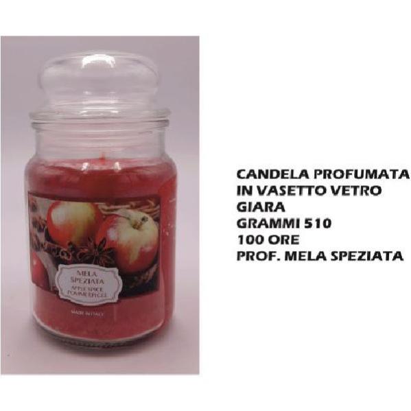 Cereria Muto Italo CN030350 Candela Profumata Vetro 510gr 100 Ore Mela Speziata
