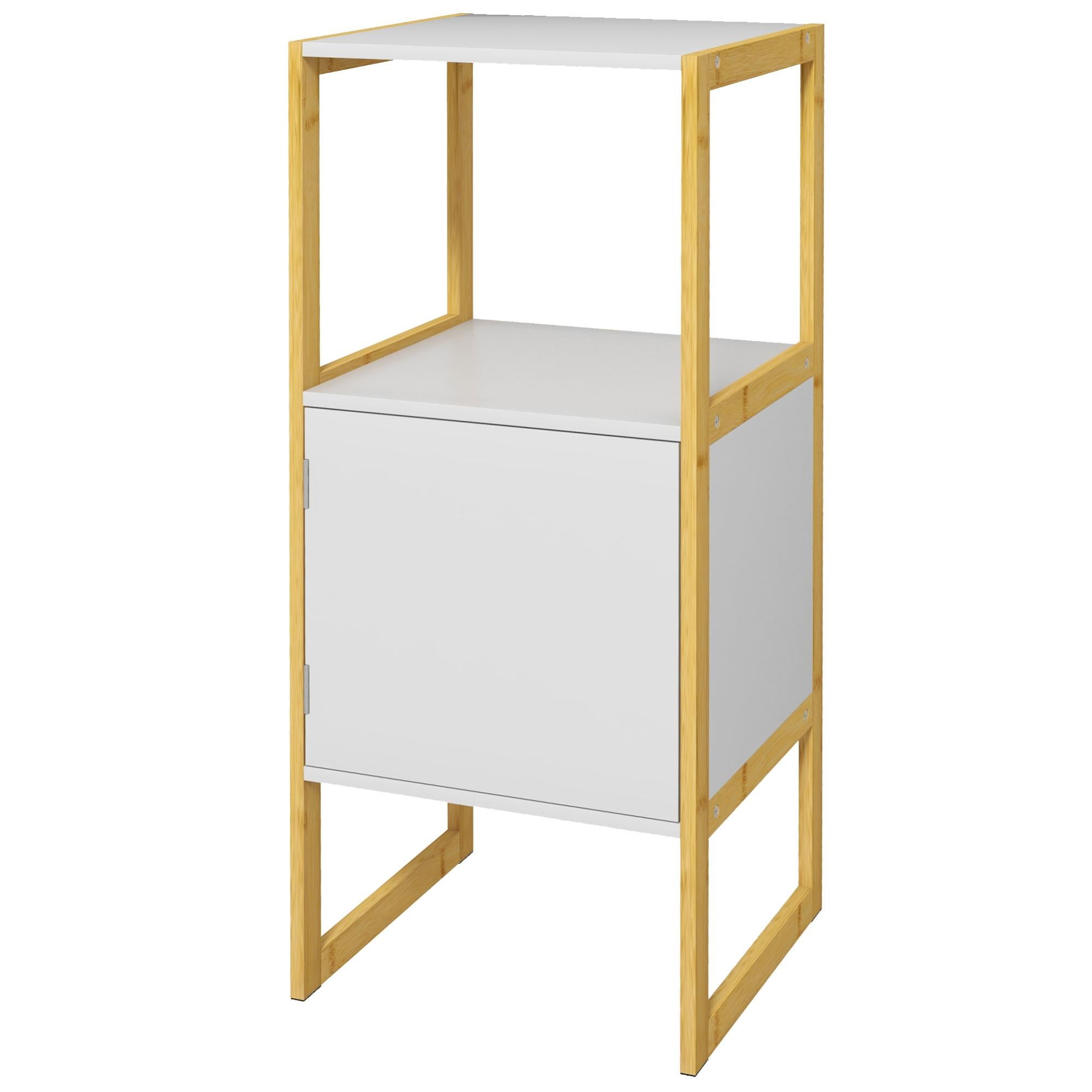 Mobile Da Bagno Con Ante HOMCOM – Sottolavabo 60x30x59,5 Cm, Finitura Rovere, Struttura Metallica Nera E Scaffali Regolabili - 4