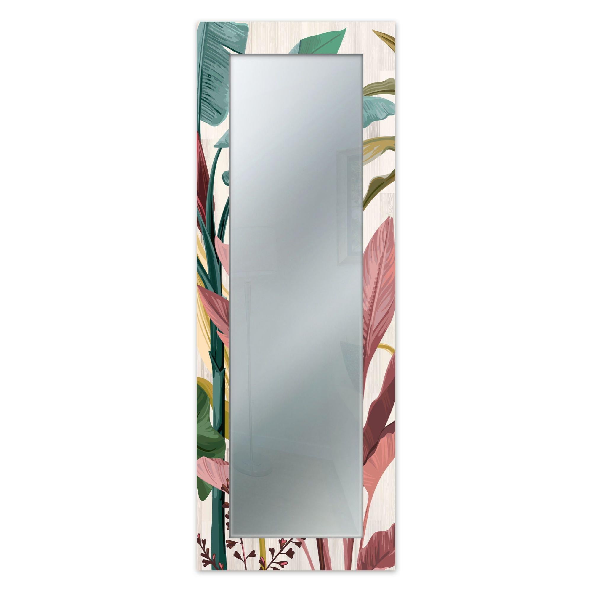 Lupia - Specchio da Parete Moderno Lungo, MIRROR FANTASY JOURNAL, Cornice Stampata in Legno, Ideale per Camera, Soggiorno, Ingresso, Journal Black, Legno, 44x127 cm Journal Color