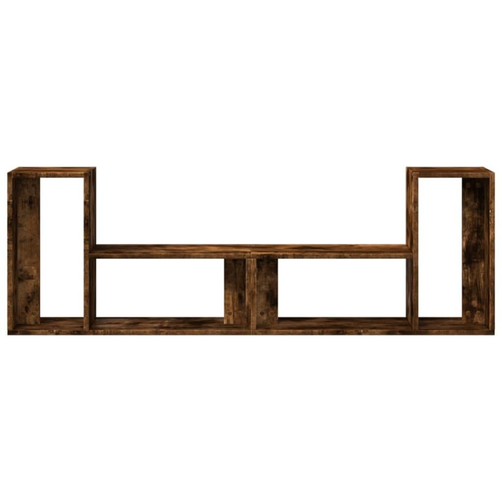 2 pcs Meubles TV | Banc TV | Armoire TV chêne fumé 75x30x50 cm bois d'ingénierie CFW60785 - 6