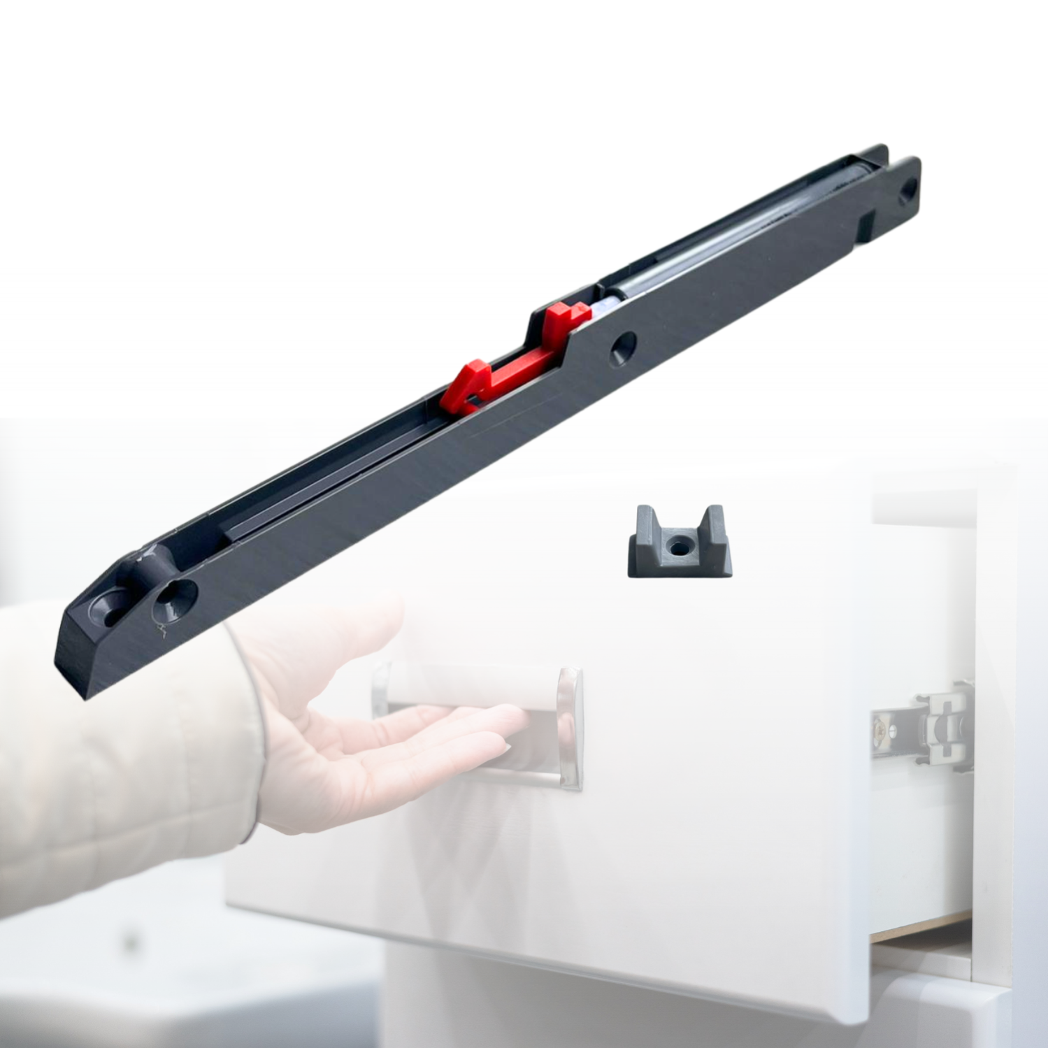 Organizzatore Estraibile Per Armadi E Mobili, Espandibile Da 29,7 A 50 Cm, Senza Trapano, Scorrevole, Per Cucina E Bagno, HERJOY