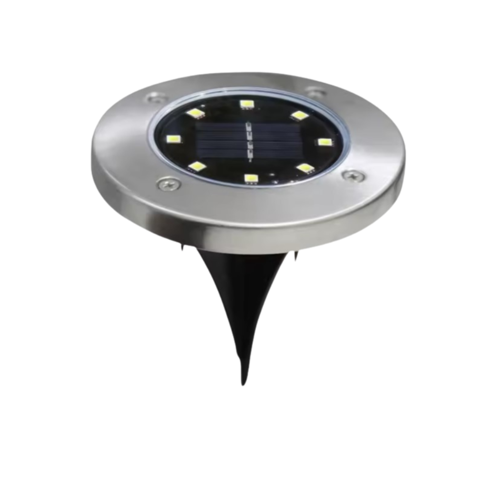 Faretto Led Esterno Luce Lampada Giardino Energia Solare Segnapassi Viale Da Incasso Con Picchetto Impermeabile Ip65 91908159 - Foto 4